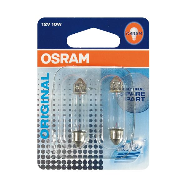 Osram Kfz Autolampe 12V C10W Original Line, 2 Stück